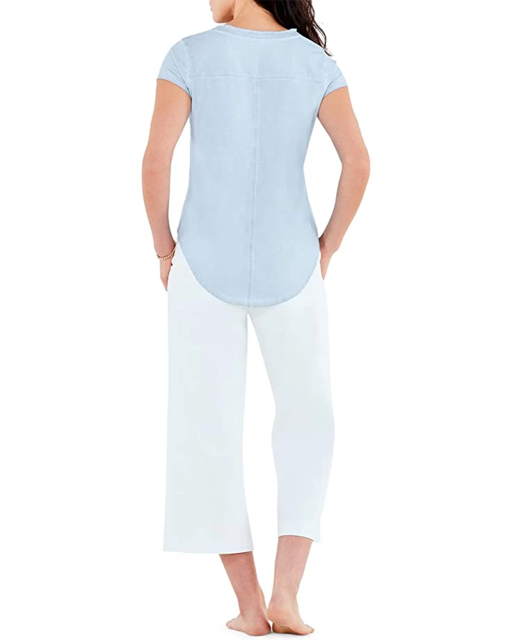 NIC+ZOE Shirts & Tops Short Sleeve Rib Trim V Tee 4 NIC+ZOE Shirts & Tops Short Sleeve Rib Trim V Tee - Image 2