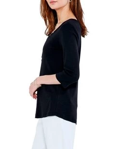NIC+ZOE Shirts & Tops 3/4 Sleeve Snap V Tee -NIC+ZOE outlet store 618z2HWzDyL. AC SR736920