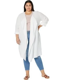 NIC+ZOE Sweaters Plus Size Double Gauze Boat Cruise Cardy