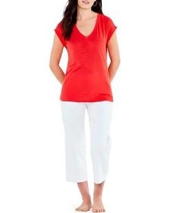 NIC+ZOE Shirts & Tops Short Sleeve V Tee -NIC+ZOE outlet store 61G0ciKg CL. AC SR736920