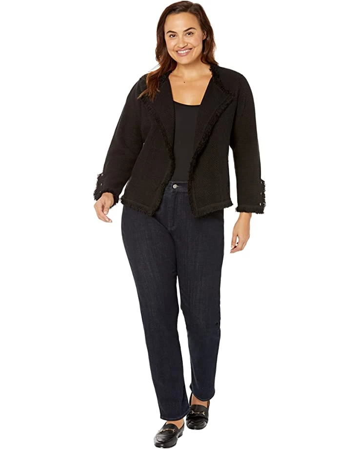 NIC+ZOE Coats & Outerwear Plus Size Fringe Mix Jacket 6 NIC+ZOE Coats & Outerwear Plus Size Fringe Mix Jacket - Image 4