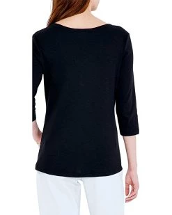 NIC+ZOE Shirts & Tops 3/4 Sleeve Snap V Tee -NIC+ZOE outlet store 61QXd7Xy1L. AC SR736920