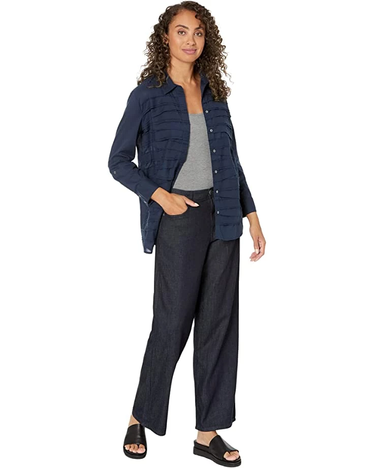 NIC+ZOE Shirts & Tops Textured Lines Shirt 6 NIC+ZOE Shirts & Tops Textured Lines Shirt - Image 4