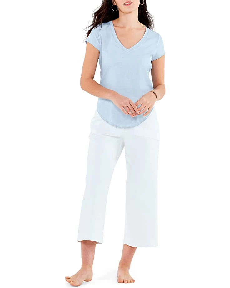 NIC+ZOE Shirts & Tops Short Sleeve Rib Trim V Tee 3 NIC+ZOE Shirts & Tops Short Sleeve Rib Trim V Tee