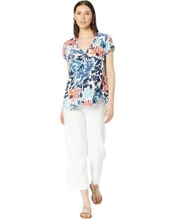 NIC+ZOE Shirts & Tops Tropical Patchwork Top -NIC+ZOE outlet store 61g3x0t6SqL. AC SR736920