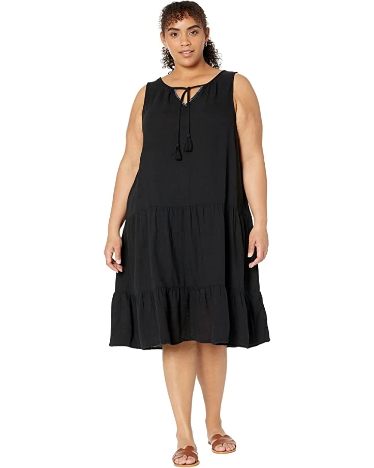 NIC+ZOE Dresses Plus Size Double Gauze Tiered Dress 6 NIC+ZOE Dresses Plus Size Double Gauze Tiered Dress - Image 4