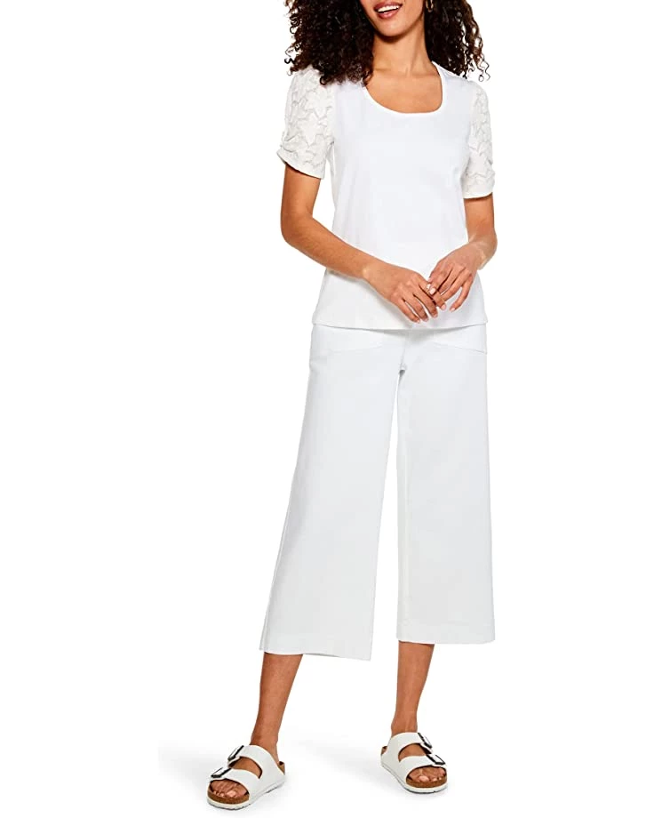 NIC+ZOE Shirts & Tops Petal Lace Tee 3 NIC+ZOE Shirts & Tops Petal Lace Tee