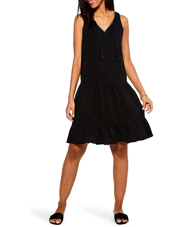NIC+ZOE Dresses Double Gauze Tiered Dress 3 NIC+ZOE Dresses Double Gauze Tiered Dress