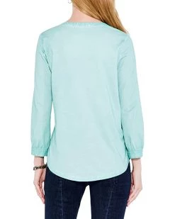 NIC+ZOE Shirts & Tops Bracelet Sleeve Henley 7 NIC+ZOE Shirts & Tops Bracelet Sleeve Henley -NIC+ZOE outlet store 61w4KAGTVqL. AC SR736920