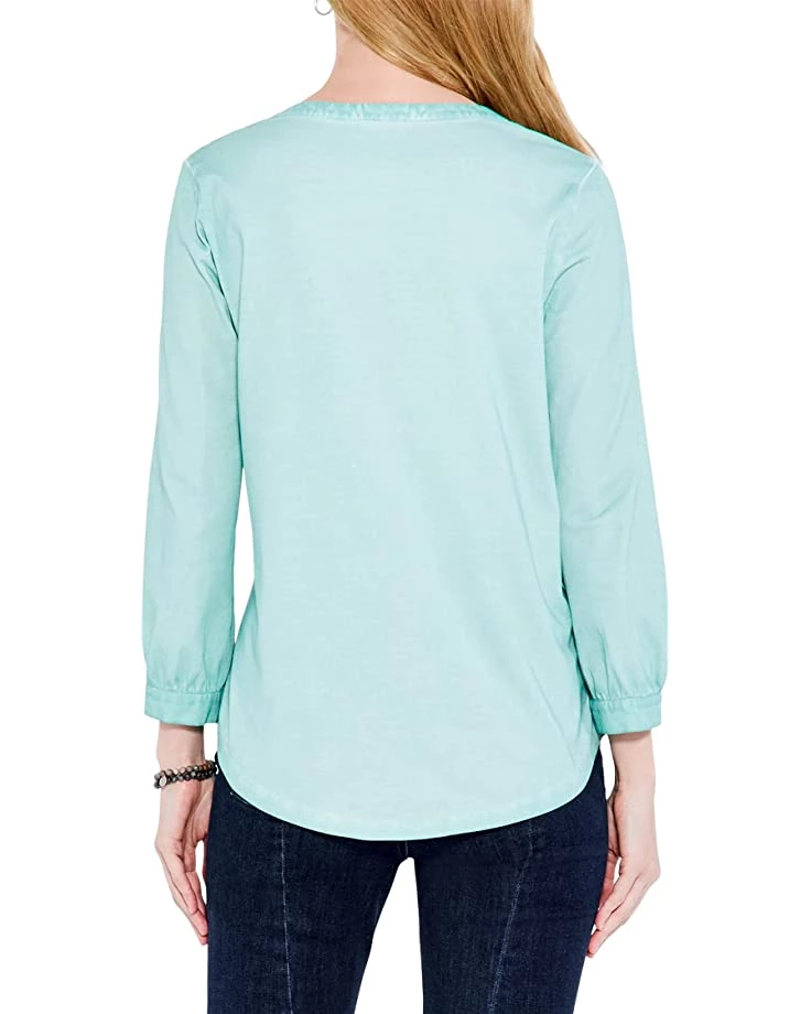 NIC+ZOE Shirts & Tops Bracelet Sleeve Henley 5 NIC+ZOE Shirts & Tops Bracelet Sleeve Henley - Image 3