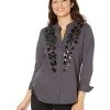 NIC+ZOE Shirts & Tops Evening Glam Shirt -NIC+ZOE outlet store 715IYQVjRKL. AC SR736920