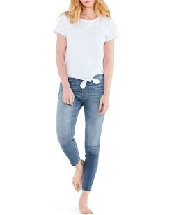 NIC+ZOE Shirts & Tops Short Sleeve Round Neck Tie Front Tee -NIC+ZOE outlet store 715j9uDM3L. AC SR736920
