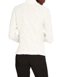 NIC+ZOE Coats & Outerwear Collared Fringe Mix Jacket -NIC+ZOE outlet store 715nd4KHRL. AC SR736920