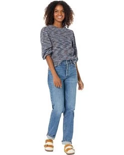 NIC+ZOE Sweaters Femme Sleeve Space Dye Sweater -NIC+ZOE outlet store 7161svxGz7L. AC SR736920