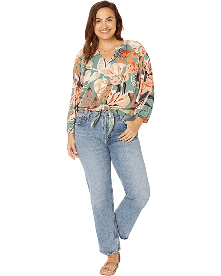 NIC+ZOE Shirts & Tops Plus Size Artful Floral Live in Tie Top 6 NIC+ZOE Shirts & Tops Plus Size Artful Floral Live in Tie Top - Image 4