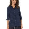 NIC+ZOE Shirts & Tops Textured Lines Shirt