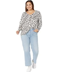 NIC+ZOE Shirts & Tops Plus Size Tossed Tee -NIC+ZOE outlet store 71DBkLxE7L. AC SR736920