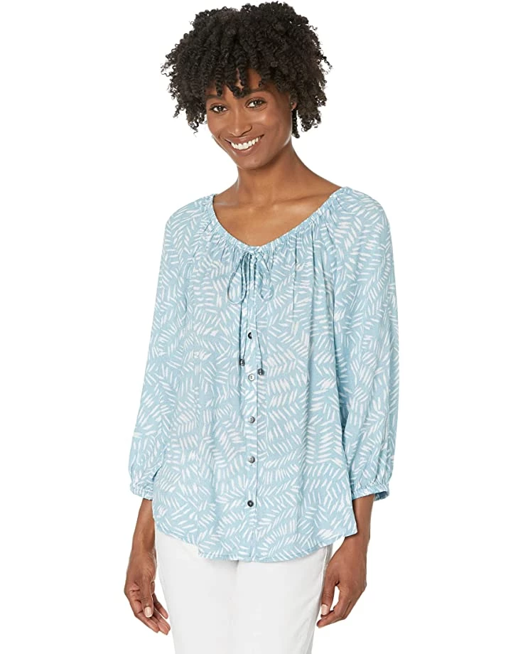 NIC+ZOE Shirts & Tops Petite In Stitches Top 3 NIC+ZOE Shirts & Tops Petite In Stitches Top