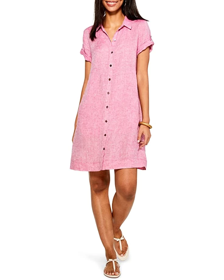 NIC+ZOE Dresses Drifty Linen Shirtdress 3 NIC+ZOE Dresses Drifty Linen Shirtdress