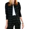 NIC+ZOE Coats & Outerwear Petite Etched Plaid Jacket -NIC+ZOE outlet store 71KWkN chL. AC SR736920 1