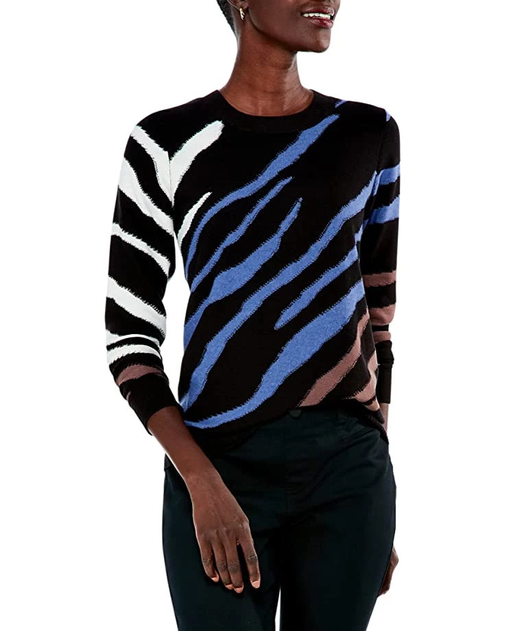 NIC+ZOE Sweaters Falling Stripes Vital Sweater 3 NIC+ZOE Sweaters Falling Stripes Vital Sweater