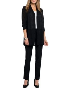 NIC+ZOE Sweaters Lightweight Long Back Of The Chair Cardigan