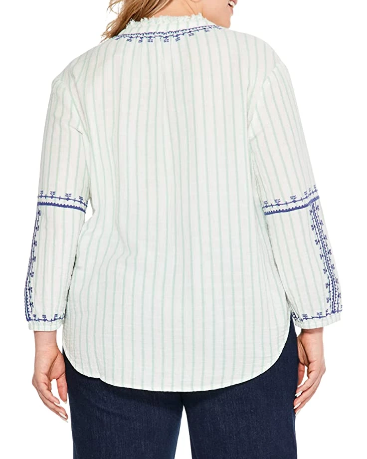 NIC+ZOE Shirts & Tops Plus Size Embroidered Terrace Top 5 NIC+ZOE Shirts & Tops Plus Size Embroidered Terrace Top - Image 3