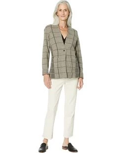 NIC+ZOE Coats & Outerwear Placed Plaid Blazer -NIC+ZOE outlet store 71evGzQQ4xL. AC SR736920