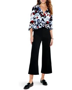 NIC+ZOE Shirts & Tops Painted Feathers Live in Top