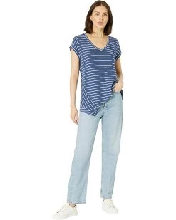 NIC+ZOE Shirts & Tops Striped Short Sleeve V-Neck Asymmetrical Tee 10 NIC+ZOE Shirts & Tops Striped Short Sleeve V-Neck Asymmetrical Tee -NIC+ZOE outlet store 71h1XnarmZL. AC SR736920