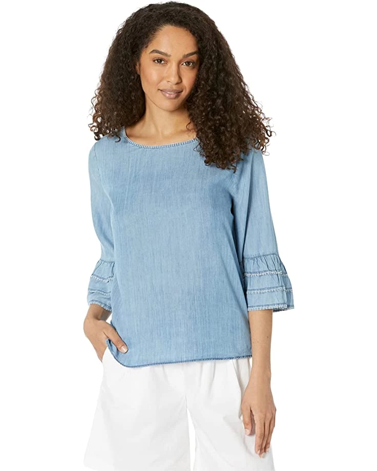 NIC+ZOE Shirts & Tops Denim Tangier Top 3 NIC+ZOE Shirts & Tops Denim Tangier Top
