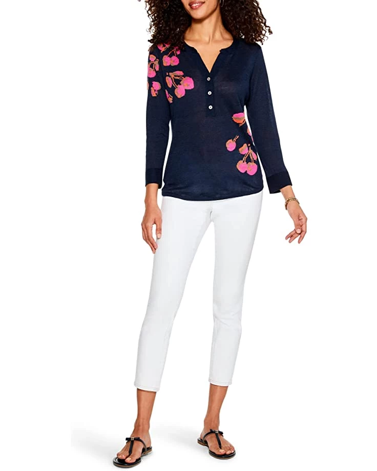 NIC+ZOE Sweaters Cherry Twist Sweater 3 NIC+ZOE Sweaters Cherry Twist Sweater