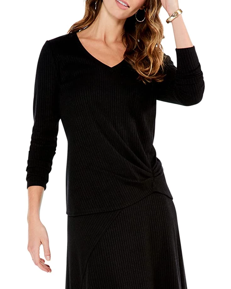 NIC+ZOE Sweaters Cozy Rib Twist Top 3 NIC+ZOE Sweaters Cozy Rib Twist Top