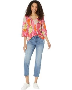 NIC+ZOE Shirts & Tops Feather Leaves Top -NIC+ZOE outlet store 71qXmAEOn1L. AC SR736920
