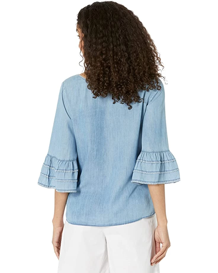 NIC+ZOE Shirts & Tops Denim Tangier Top 4 NIC+ZOE Shirts & Tops Denim Tangier Top - Image 2
