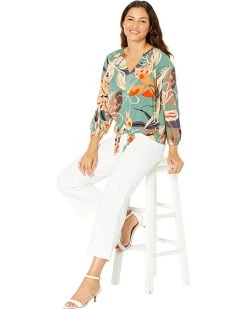NIC+ZOE Shirts & Tops Artful Floral Live in Tie Top 9 NIC+ZOE Shirts & Tops Artful Floral Live in Tie Top -NIC+ZOE outlet store 71wh4TNDlVL. AC SR736920