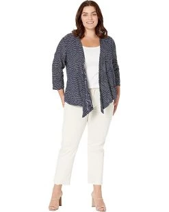 NIC+ZOE Sweaters Plus Size Mixed Lines Four-Way Cardigan -NIC+ZOE outlet store 71xjUuuYVgL. AC SR736920