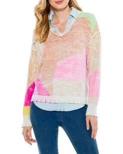 NIC+ZOE Sweaters Mosaic Sunrise Sweater