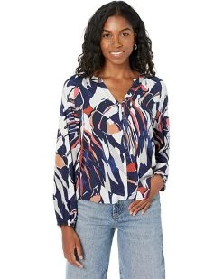 NIC+ZOE Shirts & Tops Petite Seaside Shade Shirt