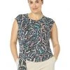 NIC+ZOE Shirts & Tops Plus Size Mosaic Dots Top