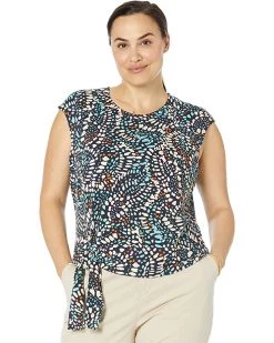 NIC+ZOE Shirts & Tops Plus Size Mosaic Dots Top