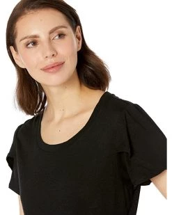 NIC+ZOE Dresses Flutter Sleeve Scoop Neck Dress -NIC+ZOE outlet store 815jQUjLcRL. AC SR736920