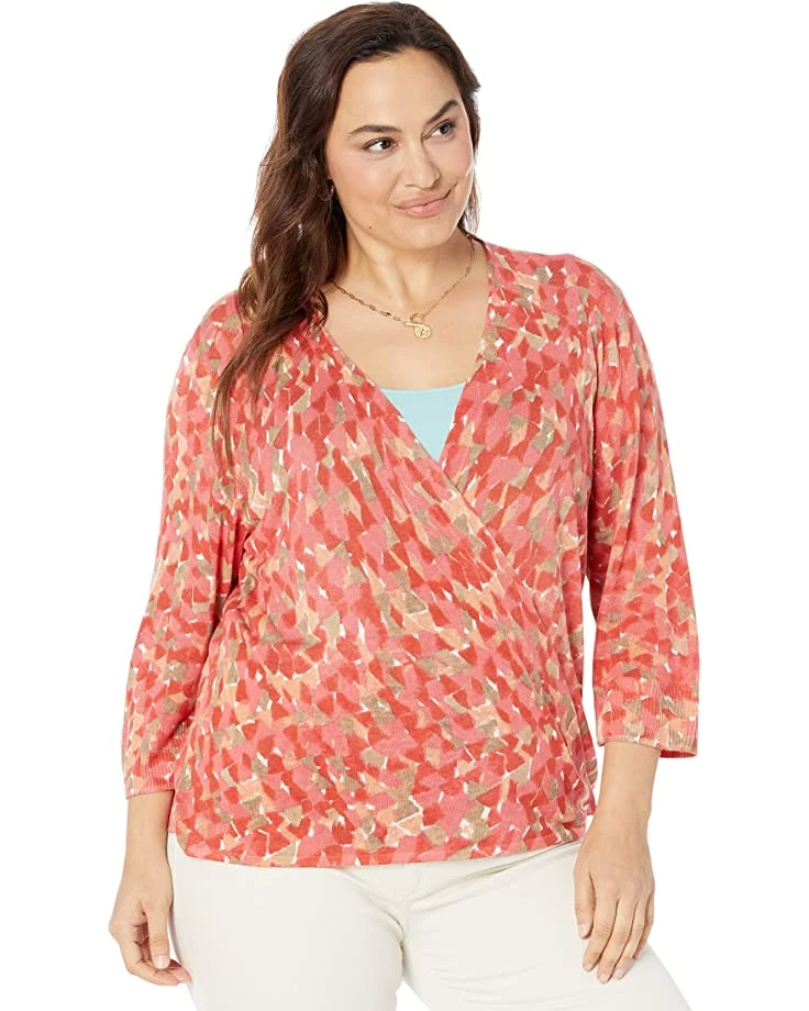 NIC+ZOE Sweaters Plus Size Sun Burst Cardigan 3 NIC+ZOE Sweaters Plus Size Sun Burst Cardigan