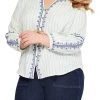 NIC+ZOE Shirts & Tops Plus Size Embroidered Terrace Top -NIC+ZOE outlet store 818L0mWgDqL. AC SR736920