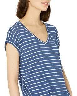 NIC+ZOE Shirts & Tops Striped Short Sleeve V-Neck Asymmetrical Tee 9 NIC+ZOE Shirts & Tops Striped Short Sleeve V-Neck Asymmetrical Tee -NIC+ZOE outlet store 818oUd2oa1L. AC SR736920