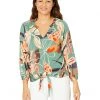 NIC+ZOE Shirts & Tops Artful Floral Live in Tie Top -NIC+ZOE outlet store 818ySJrl vL. AC SR736920