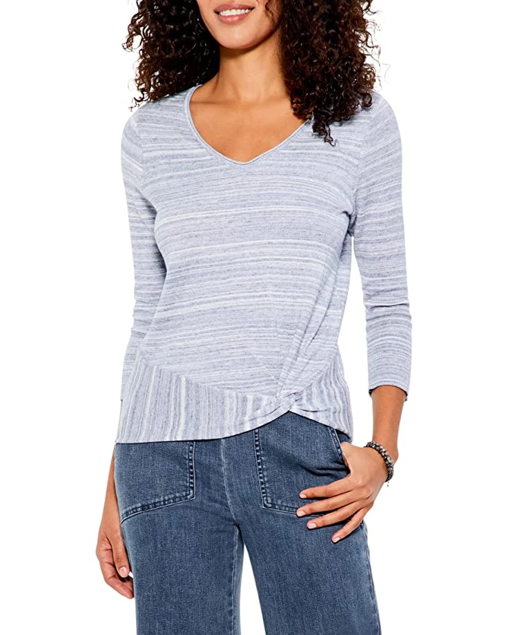 NIC+ZOE Sweaters Space Dye Vital Twist Sweater 3 NIC+ZOE Sweaters Space Dye Vital Twist Sweater