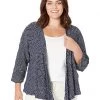 NIC+ZOE Sweaters Plus Size Mixed Lines Four-Way Cardigan -NIC+ZOE outlet store 81I91IeqR1L. AC SR736920