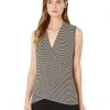 NIC+ZOE Shirts & Tops Striped Vital Wrap Tank