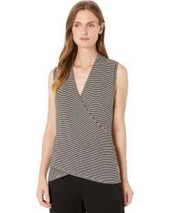 NIC+ZOE Shirts & Tops Striped Vital Wrap Tank